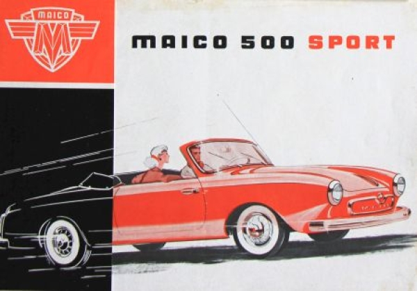 Maico 500 Sport Modelprogram 1957 Carbrochure (0308)